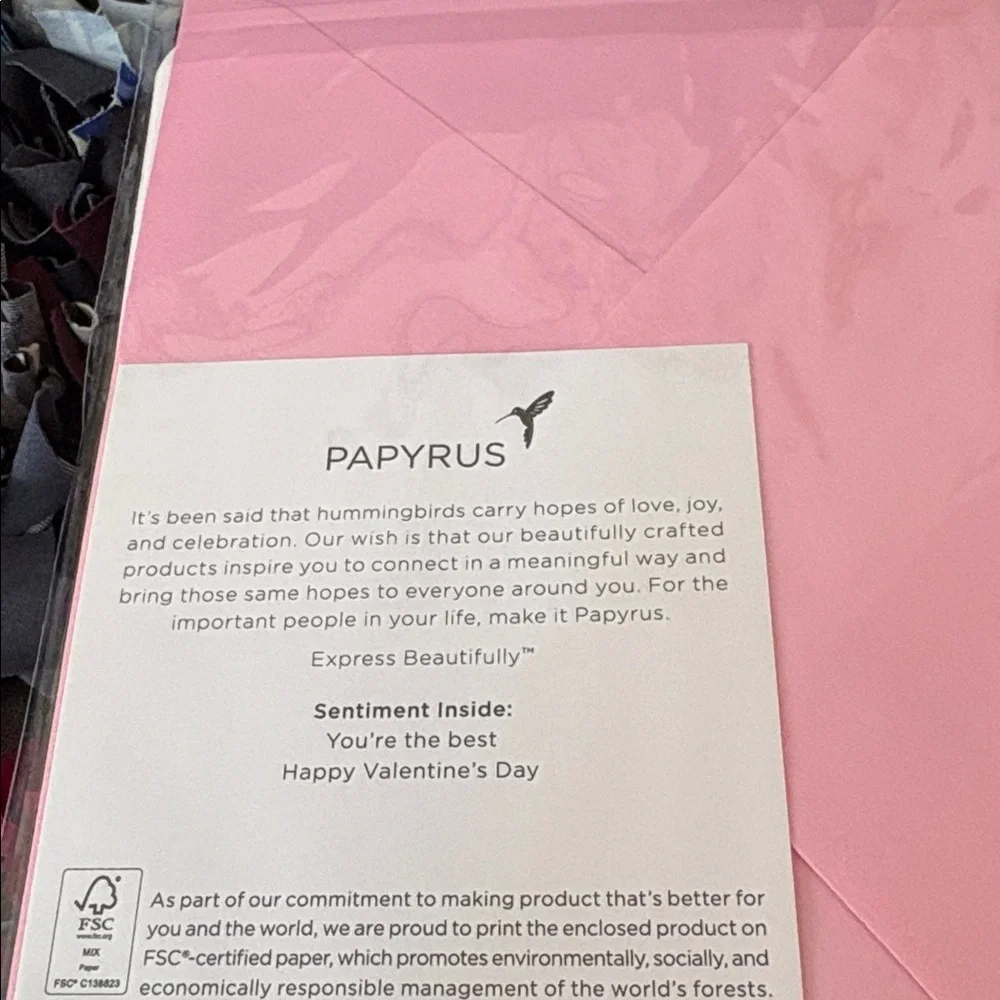 🆕Papyrus “Love You” Valentine’s Day Greeting Card